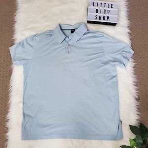 Men's Light Blue Hugo Boss Polo Shirt XXL